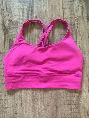 Lululemon Pink Criss-cross Back Straps Sports Bra - Size 4